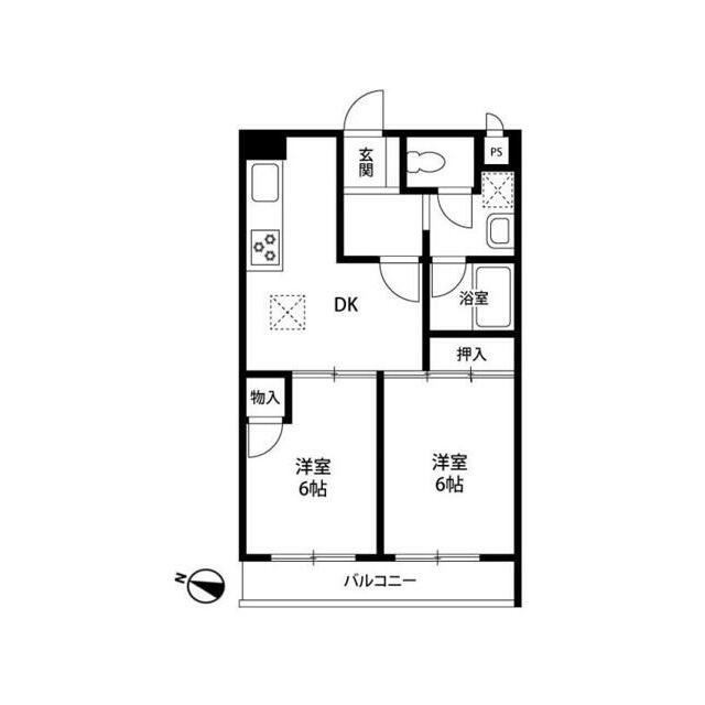 サンヒルズ東戸塚 C102号室 間取り