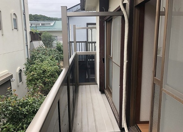 東町コーポ ベランダ