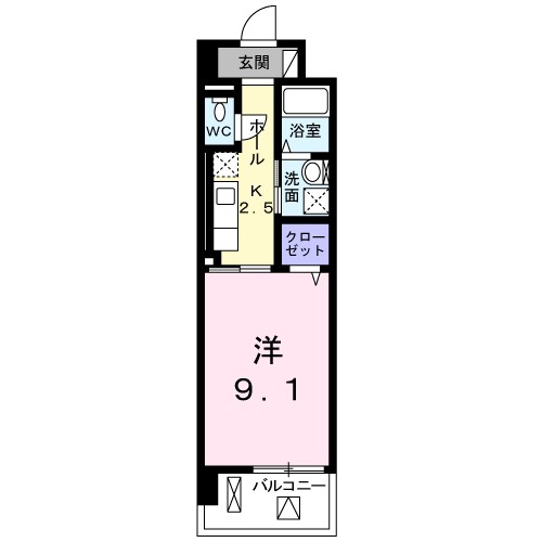 ｂｒｏｔｅ湘南 402号室 間取り