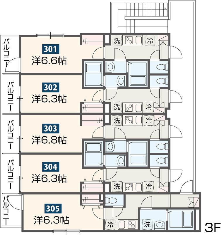MELDIA高座渋谷Ⅳ 303号室 間取り