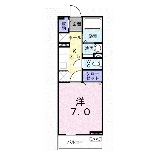 フィオーレ 204号室 間取り