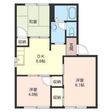 ヤマタケハイツ 102号室 間取り