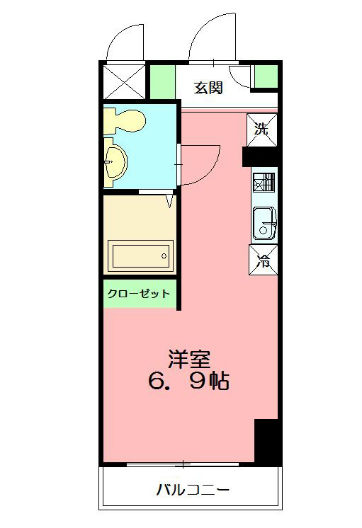 カレッジテラス東海大学前A棟（食事付） 間取り