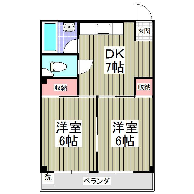 青木ビル 302号室 間取り