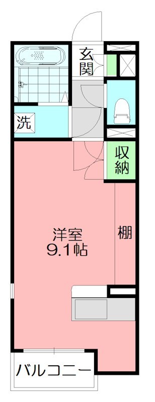 ミランダラウレア湘南 102号室 間取り