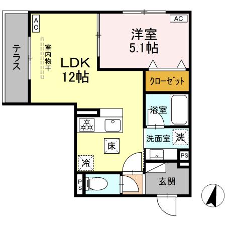 アルベート湘南台 103号室 間取り