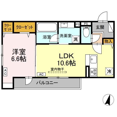 アルベート湘南台 201号室 間取り