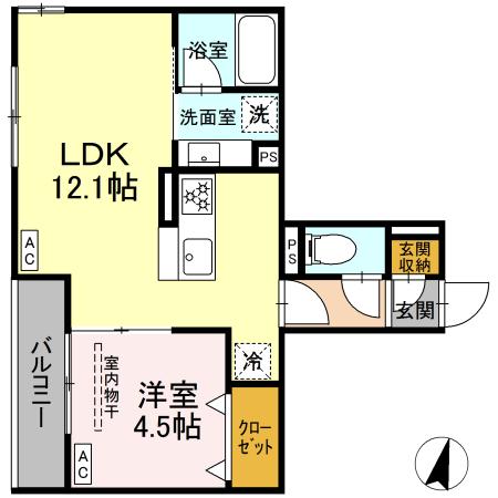 アルベート湘南台 202号室 間取り