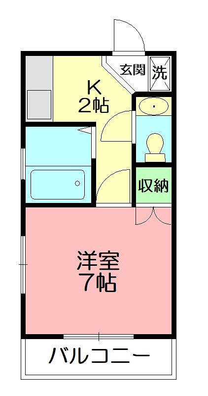 ファミール湘南 101号室 間取り