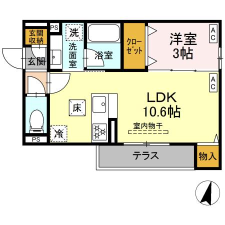 ブルマーレ湘南台 101号室 間取り