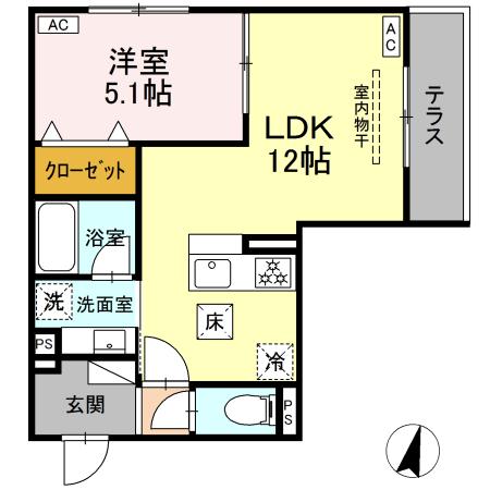 ブルマーレ湘南台 103号室 間取り