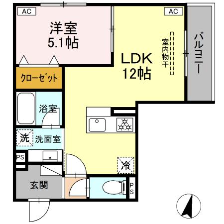 ブルマーレ湘南台 203号室 間取り