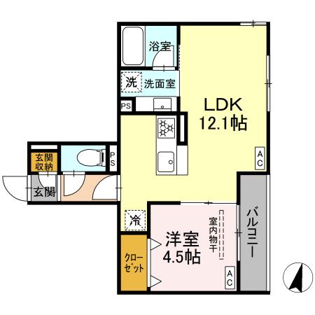 ブルマーレ湘南台 302号室 間取り