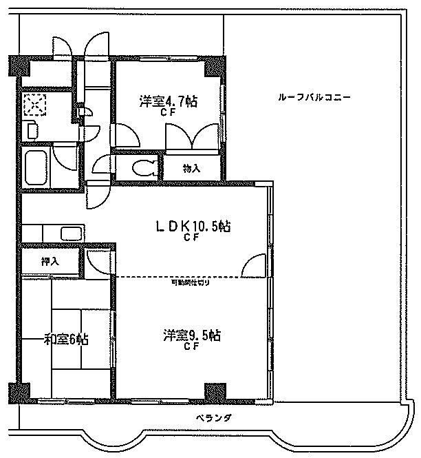 ＴＥＫ藤沢ハイツ 503号室 間取り