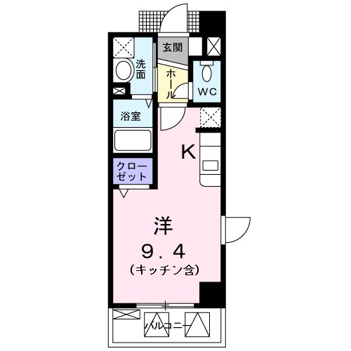 ブローテ本厚木 501号室 間取り