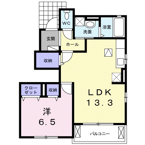 セレーノ湘南 101号室 間取り