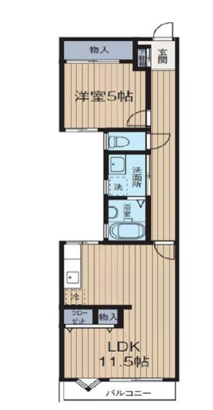雅マンション龍城ヶ丘 402号室 間取り