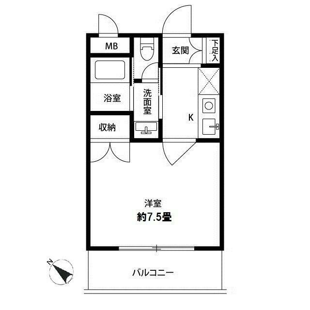 フラットＹＭ２ 113号室 間取り