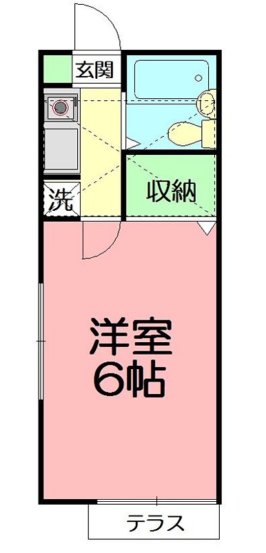 ドルフィン鎌倉３ 105号室 間取り