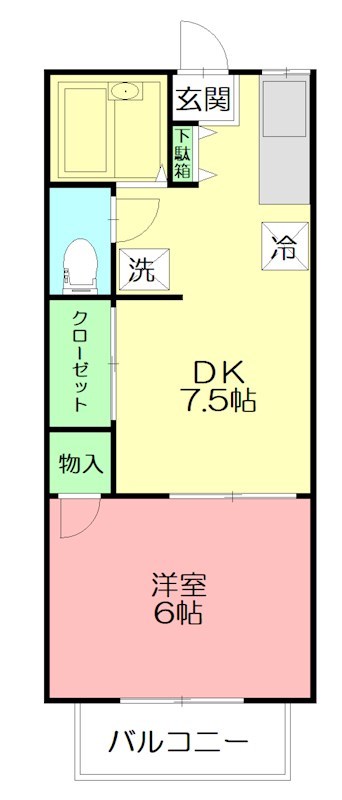 コスモレジデンス 202号室 間取り