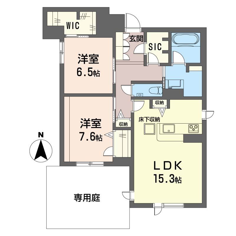 ラ・ルーム厚木町 101号室 間取り