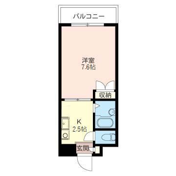 ソレイユ三和 212号室 間取り