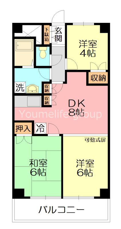 ルファール湘南台  103号室 間取り