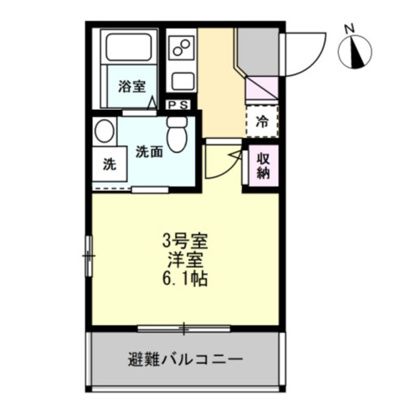 ベイルームdino桜ヶ丘 103号室 間取り