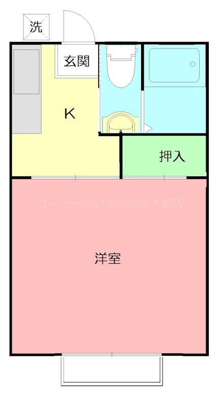 パル上屋敷 2A号室 間取り