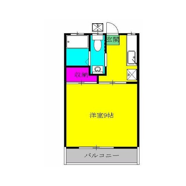 パル上屋敷 2A号室 間取り