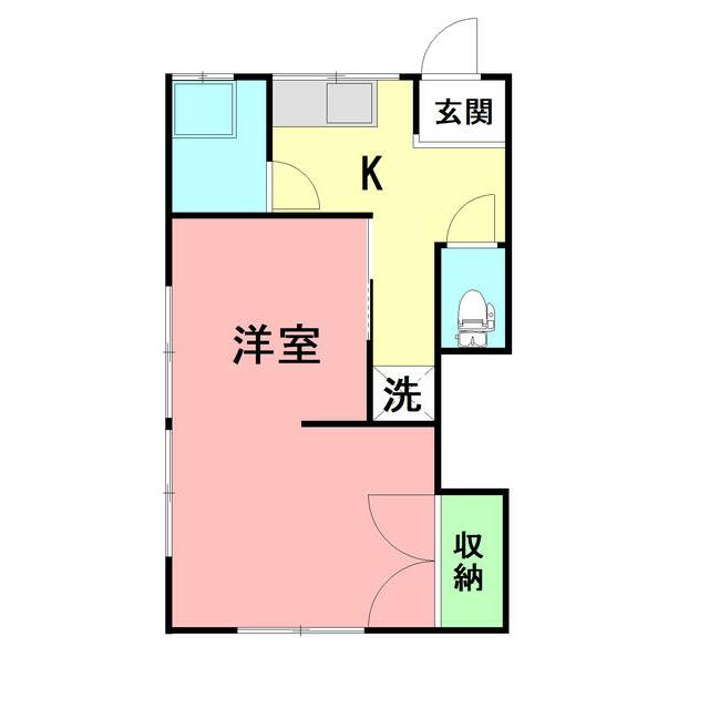松島荘 102号室 間取り