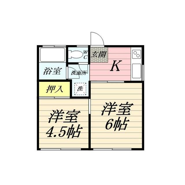 ヒルトップ湘南 101号室 間取り