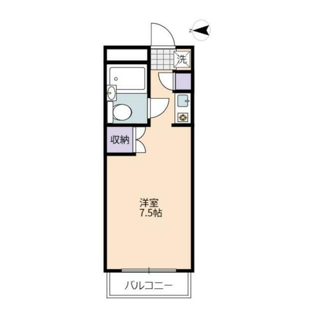 厚木ユースハイム 105号室 間取り