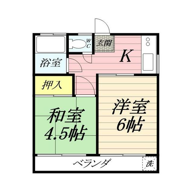 ヒルトップ湘南 201号室 間取り