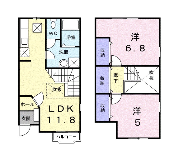 エクセランＴ 103号室 間取り