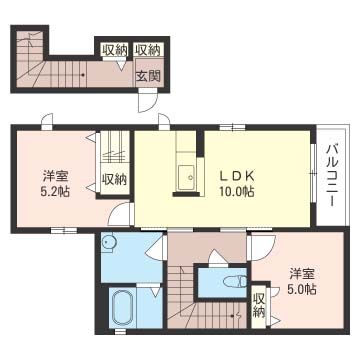 シャーメゾン湘南 203号室 間取り