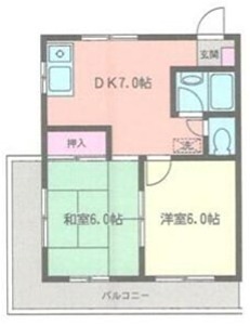 コスモＡｏｉ湘南Ⅰ 301号室 間取り