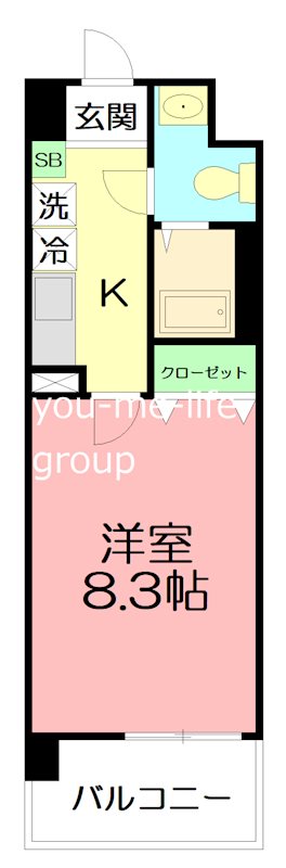 セレスティアル　アスカ 105号室 間取り