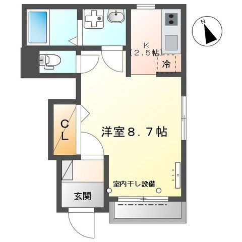 ラフォンテ 105号室 間取り