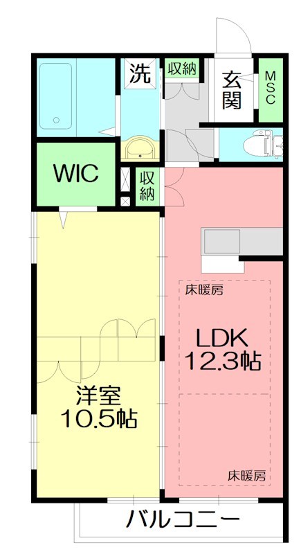 リヴェールメゾンＢ 202号室 間取り