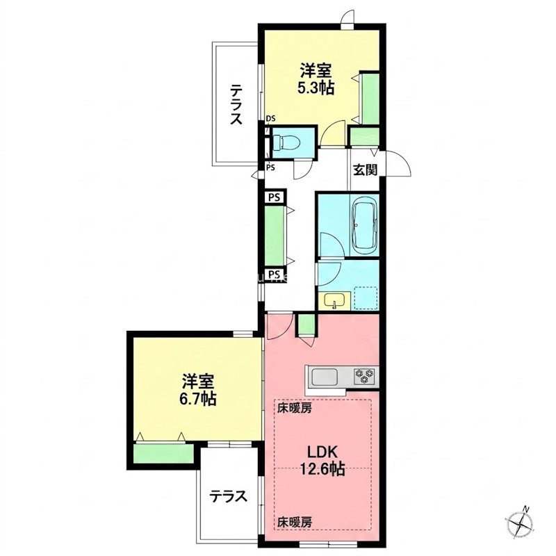 仮)浜竹1丁目メゾン 間取り図
