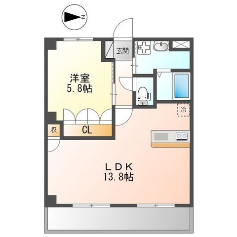 エテルナＫＡＯＲＵ 505号室 間取り