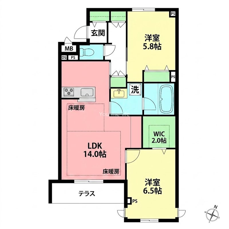 仮)浜竹1丁目メゾン 間取り図