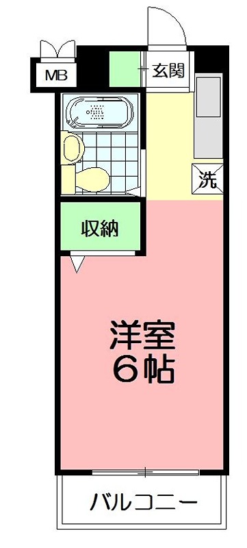 第２野本ビル 201号室 間取り