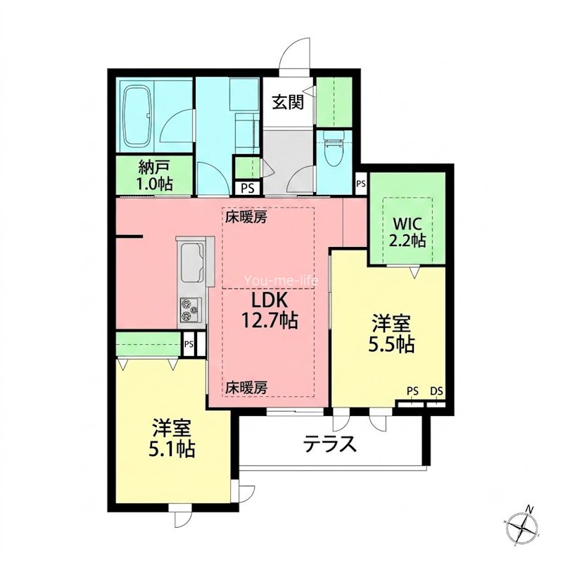 仮)浜竹1丁目メゾン 間取り図