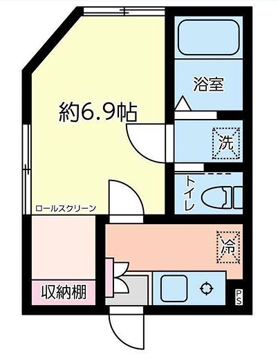 カーメラ湘南 101号室 間取り