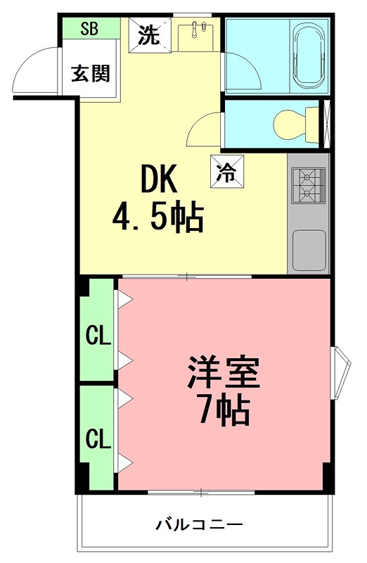 Ｍ　Ｉ　ｖｏｌ　２ 105号室 間取り