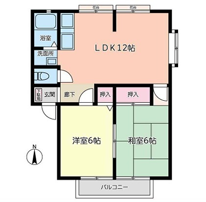 サンライフいずみ 202号室 間取り