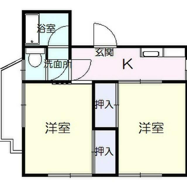 レジデンス湘南(黒部丘) 104号室 間取り