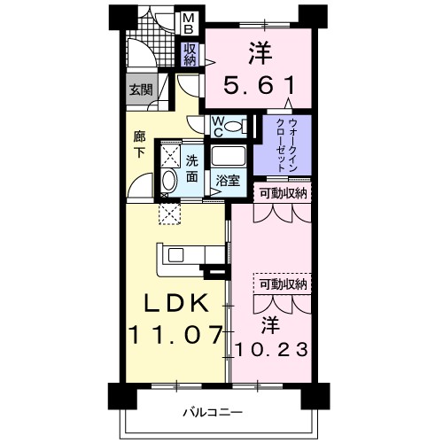 レジレンス・ルーイヒ 303号室 間取り